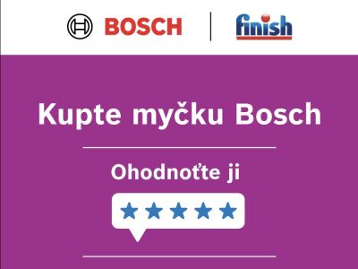 Cashback Bosch Finish 2026 CZ