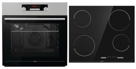 VDST641C+VT435AX nerez/černá SET1