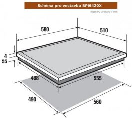 BPI6420X černá + 4ROKY záruka ZDARMA
