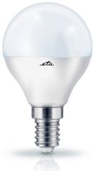E14 7W LED kulatá teplá bílá