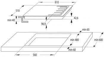 VDP645GW7 bílá/sklo