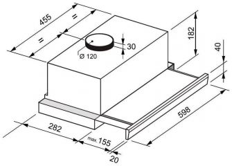 AT1346X 60cm nerez + 4ROKY záruka ZDARMA