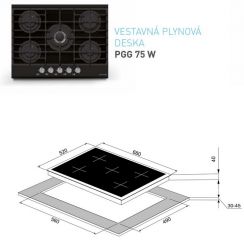 PGG75W černá Bezplatný servis + 3 roky po registraci