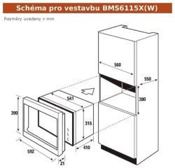 BMS6115X černá/nerez + 4ROKY záruka ZDARMA
