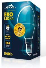 E14 4W LED kulatá neutrální bílá