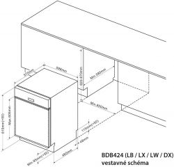 BDB424DX nerez + 4ROKY záruka ZDARMA