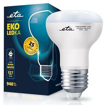 E27 10W LED R63 teplá bílá