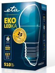 E27 6W LED mini globe teplá bílá