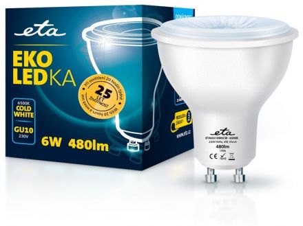 GU10 6W LED studená bílá