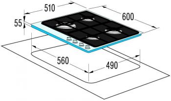 VDP645GX1 černá/nerez