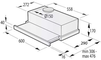 OT652GB1 60cm černá