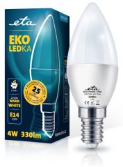 E14 4W LED svíčka teplá bílá