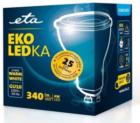 GU10 4W LED teplá bílá