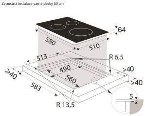 BPI6414BM černá 4roky záruka zdarma po registraci