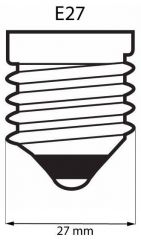 E27 6W LED mini globe neutrální bílá