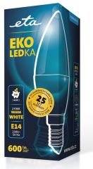 E14 7W LED svíčka teplá bílá