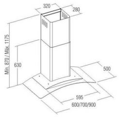 CGLASSHalogen900 nerez/sklo