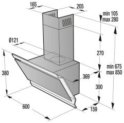 OV643GX 60cm nerez/černá/sklo