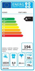 RWF1480L bílá/černá + 4ROKY záruka ZDARMA