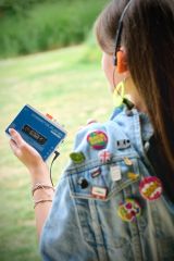 BTTAPEBL modrá/stříbrná