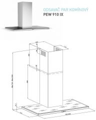PEW910IX nerez + 5LET záruka ZDARMA