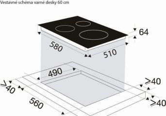 BPI6464B černá + 4ROKY záruka ZDARMA
