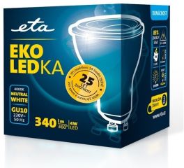 GU10 4W LED neutrální bílá