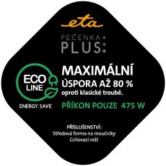 013390020 Pečenka Plus černá/nerez