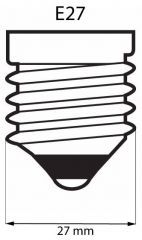 starý model E27 7W LED mini globe teplá bílá