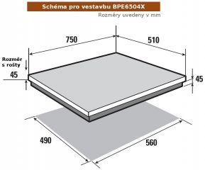 BPE6504X nerez + 4ROKY záruka ZDARMA