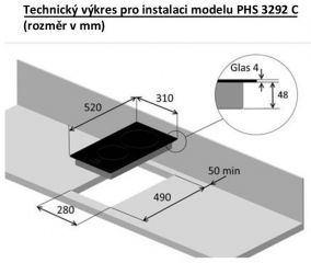 PHS3292C černá Bezplatný servis + 3 roky po registraci